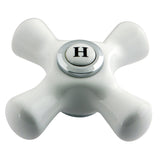 Aqua Vintage Porcelain Cross Handle (Hot Side)