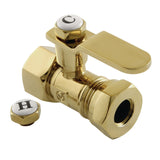 Whitaker 1/2-Inch FIP x 1/2-Inch or 7/16-Inch Slip Joint Quarter-Turn Straight Shut-Off Valve