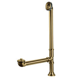 Vintage Brass Lift and Turn Tub Waste and Overflow