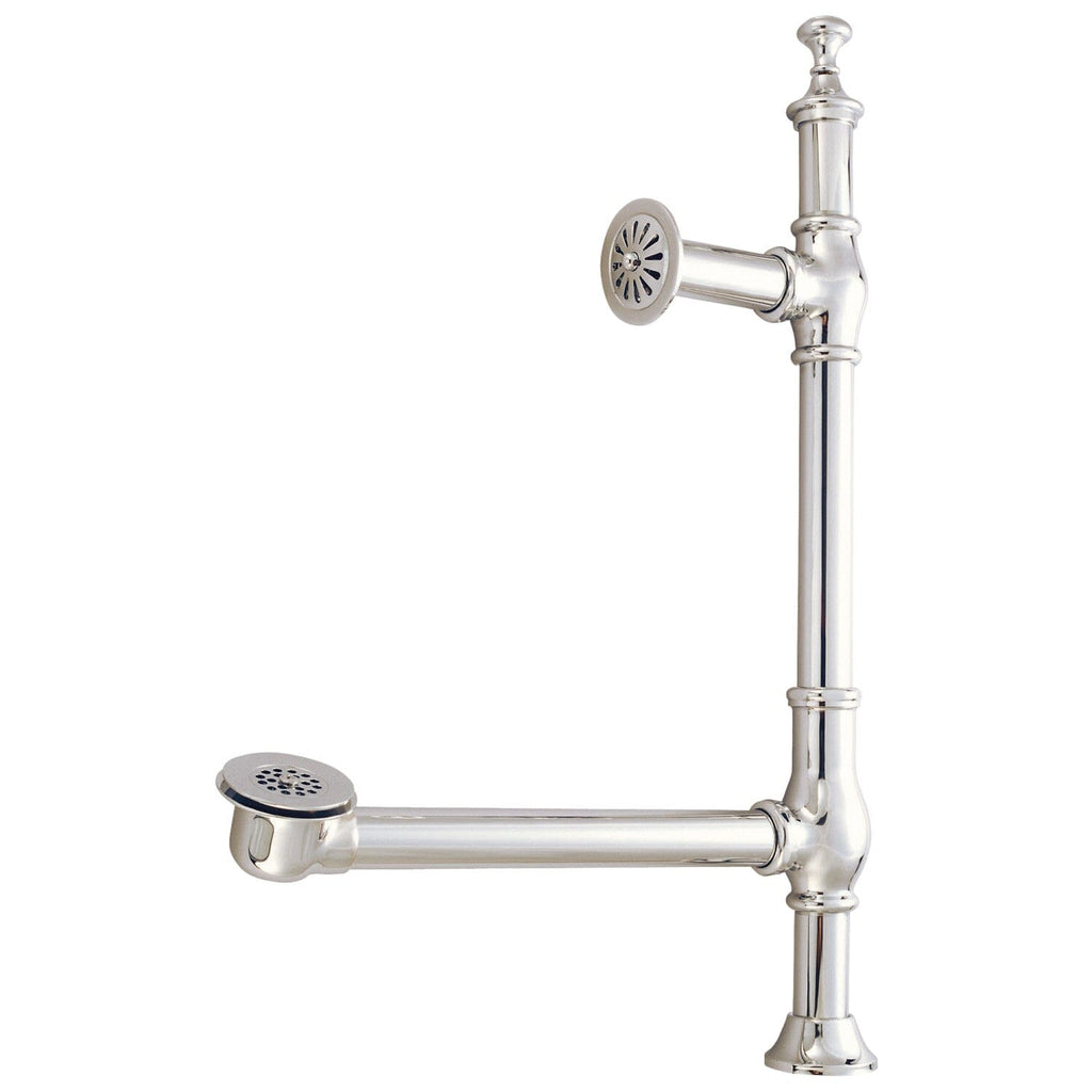 Vintage Brass Pop-Up Tub Waste and Overflow