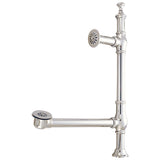Vintage Brass Pop-Up Tub Waste and Overflow