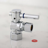 Fauceture 1/2-Inch FIP x 1/2-Inch O.D. Comp Quarter-Turn Angle Shut-Off Valve