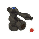 Vintage 1/2-Inch FIP x 1/2-Inch O.D. Comp Quarter-Turn Angle Shut-Off Valve