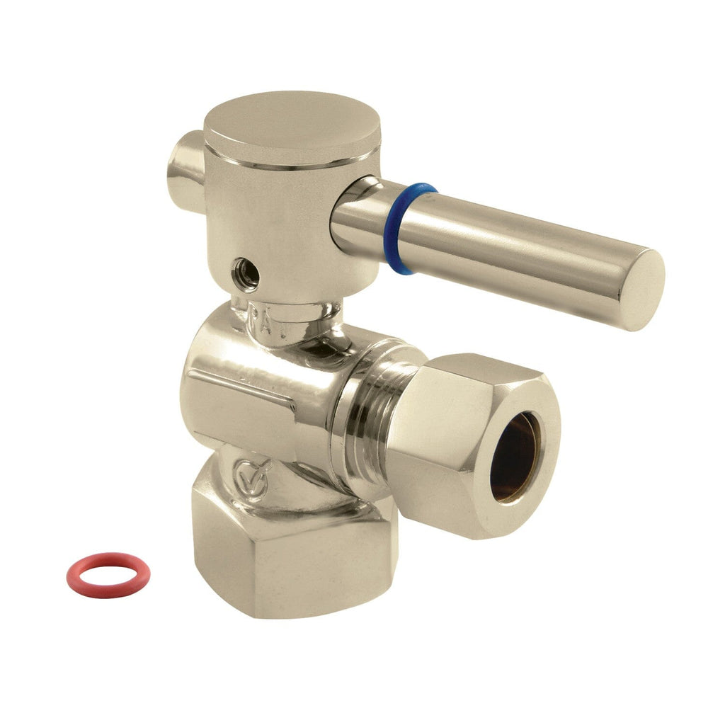 Fauceture 1/2-Inch FIP x 1/2-Inch O.D. Comp Quarter-Turn Angle Shut-Off Valve