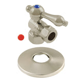 1/2-Inch FIP x 1/2-Inch O.D. Comp Quarter-Turn Angle Shut-Off Valve with Flange