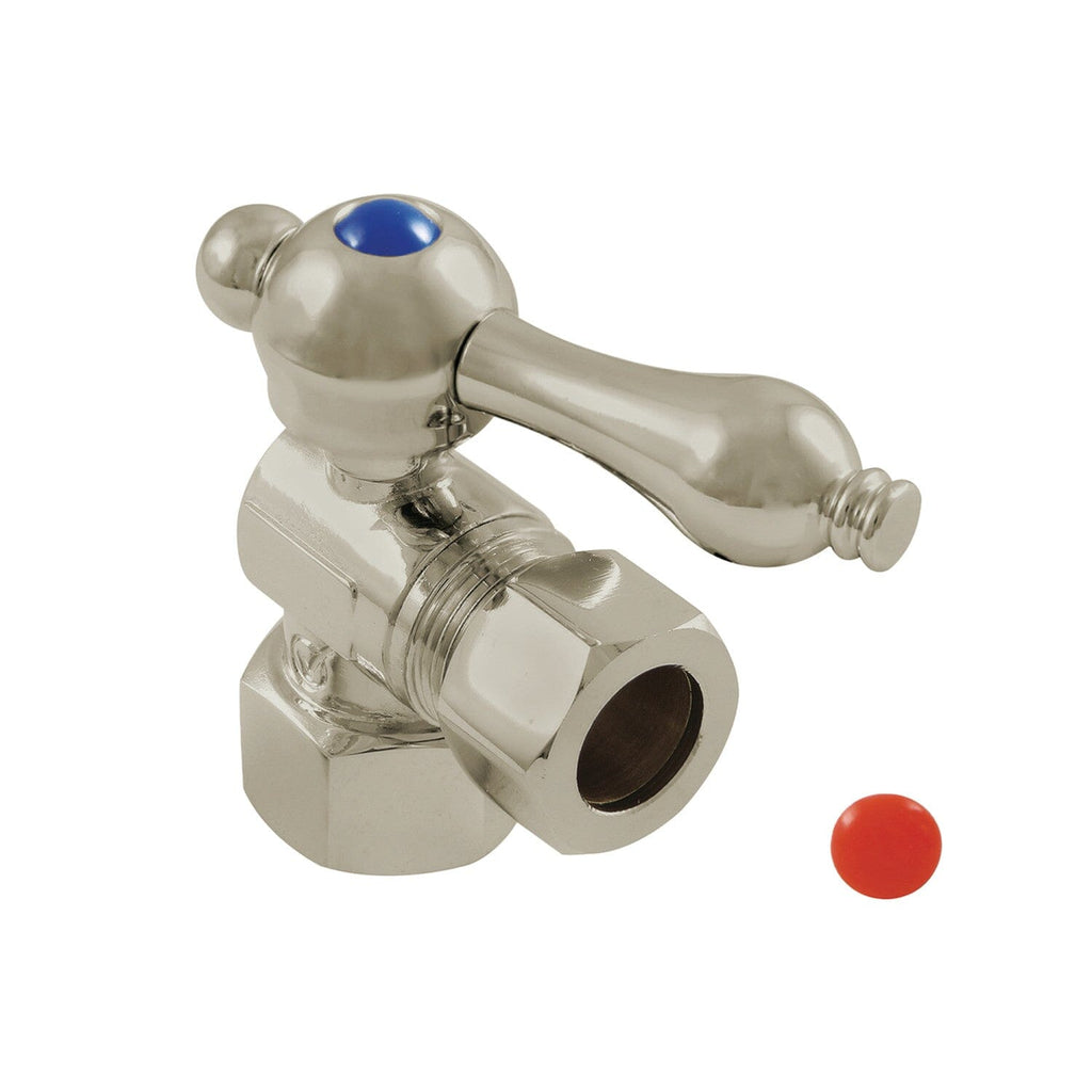 Vintage 1/2-Inch FIP x 1/2-Inch O.D. Comp Quarter-Turn Angle Shut-Off Valve