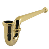 Vintage 1-1/4 (or 1-1/2) x 1-1/2 Inch Decor P-Trap with Bell Flange, 19 Inch Length, 18 Gauge