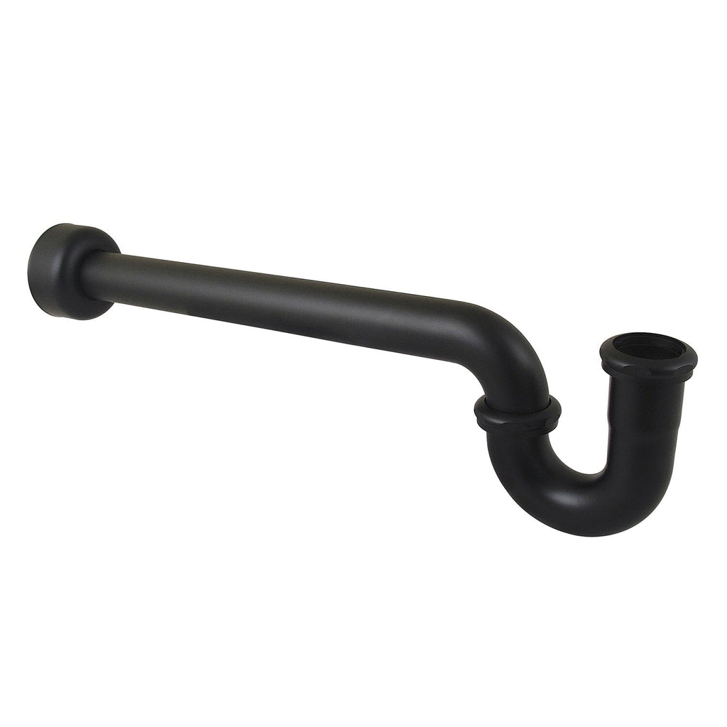 Trimscape 1-1/2 Inch Decor P-Trap with High Box Flange, 19 Inch Length, 18 Gauge