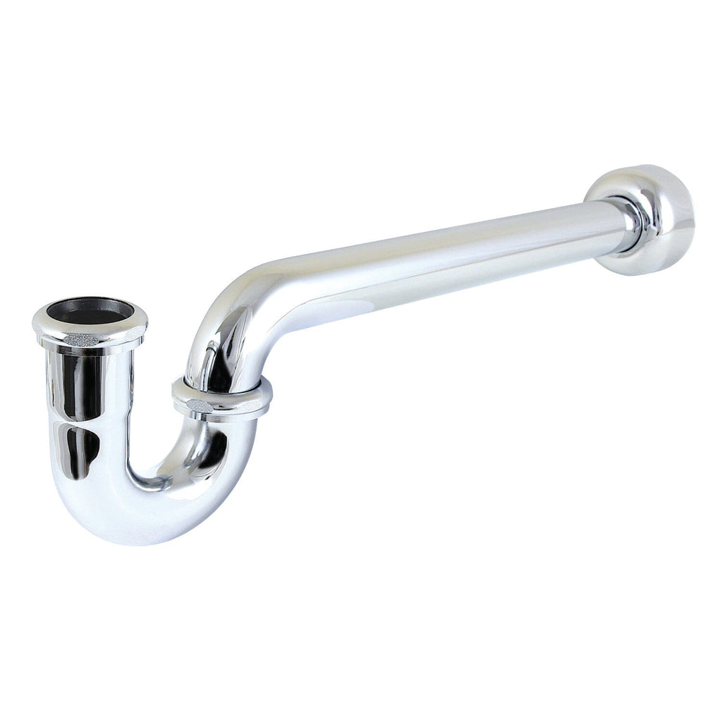 Trimscape 1-1/2 Inch Decor P-Trap with High Box Flange, 19 Inch Length, 18 Gauge