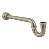 Trimscape 1-1/2 Inch Decor P-Trap with High Box Flange, 19 Inch Length, 18 Gauge