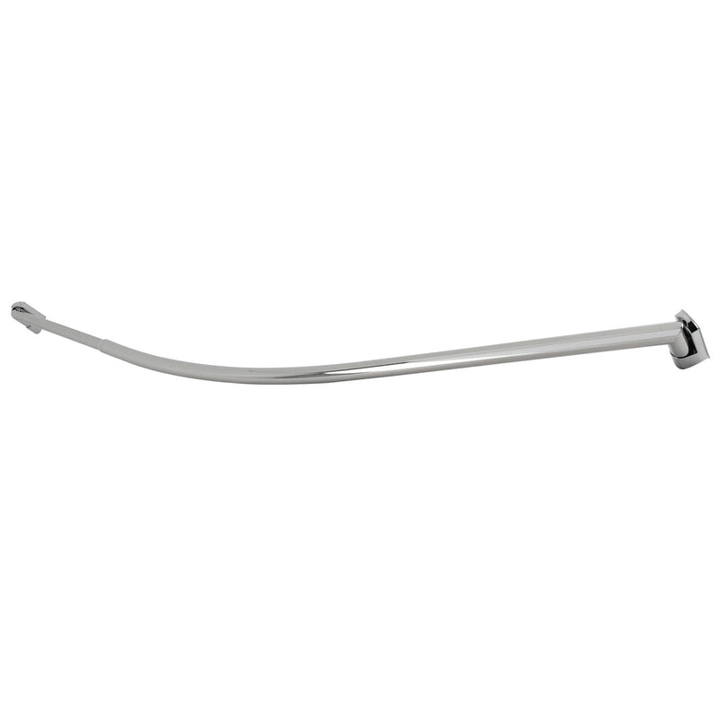 Edenscape 60-Inch-72-Inch Stainless Steel Adjustable Single Curved Shower Curtain Rod