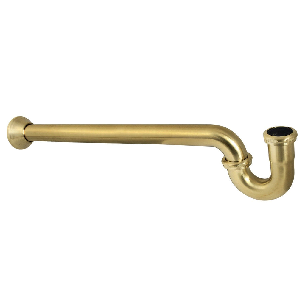 Vintage 1-1/2 Inch Decor P-Trap with Bell Flange, 24 Inch Length, 18 Gauge