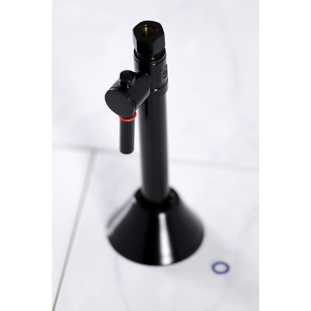 Vintage 1/2-Inch Sweat x 3/8-Inch O.D. Comp Straight Shut-Off Valve with 5-Inch Extension