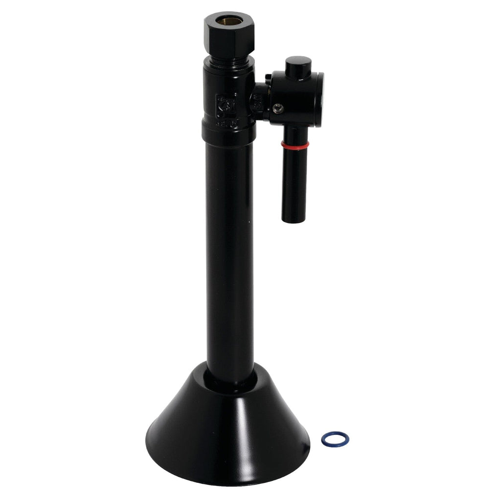 Vintage 1/2-Inch Sweat x 3/8-Inch O.D. Comp Straight Shut-Off Valve with 5-Inch Extension