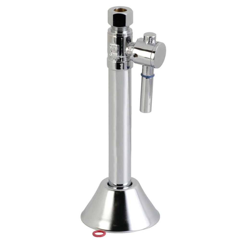 Vintage 1/2-Inch Sweat x 3/8-Inch O.D. Comp Straight Shut-Off Valve with 5-Inch Extension