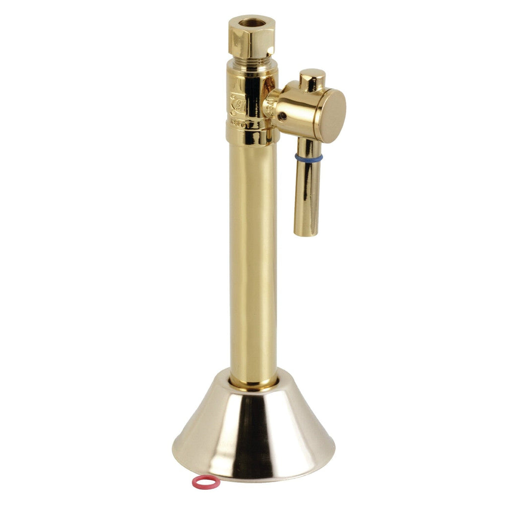 Vintage 1/2-Inch Sweat x 3/8-Inch O.D. Comp Straight Shut-Off Valve with 5-Inch Extension