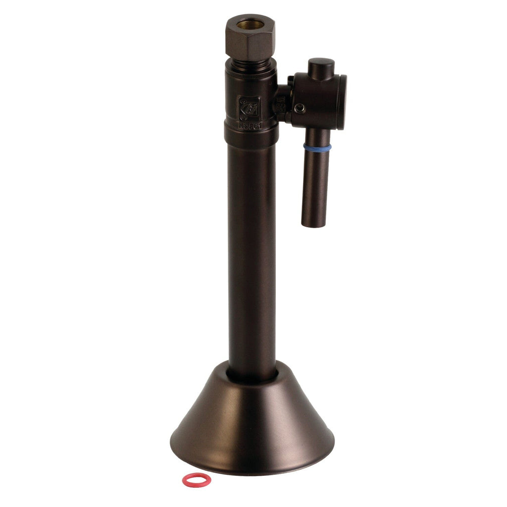 Vintage 1/2-Inch Sweat x 3/8-Inch O.D. Comp Straight Shut-Off Valve with 5-Inch Extension