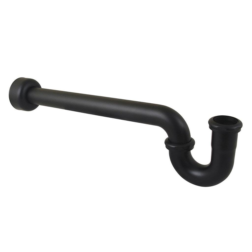 Trimscape 1-1/2 Inch Decor P-Trap with High Box Flange, 24 Inch Length, 18 Gauge