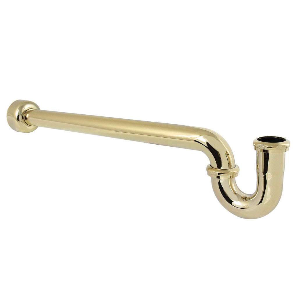 Trimscape 1-1/2 Inch Decor P-Trap with High Box Flange, 24 Inch Length, 18 Gauge