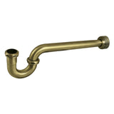 Trimscape 1-1/2 Inch Decor P-Trap with High Box Flange, 24 Inch Length, 18 Gauge