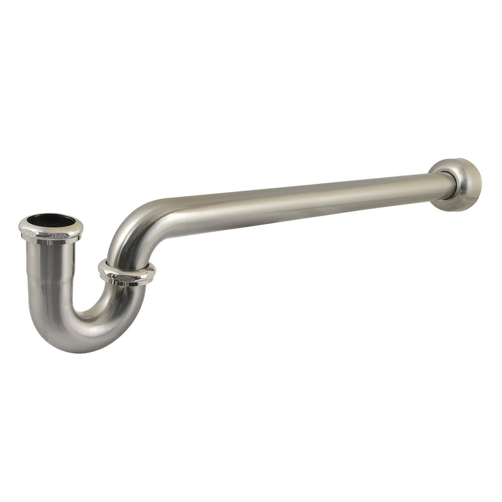 Trimscape 1-1/2 Inch Decor P-Trap with High Box Flange, 24 Inch Length, 18 Gauge