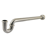 Trimscape 1-1/2 Inch Decor P-Trap with High Box Flange, 24 Inch Length, 18 Gauge