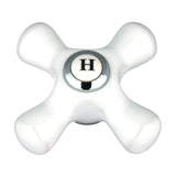 Vintage Porcelain Cross Handle (Hot Side)