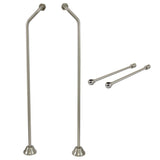 Vintage Double Offset Supply Line with Wall Bracket Combo