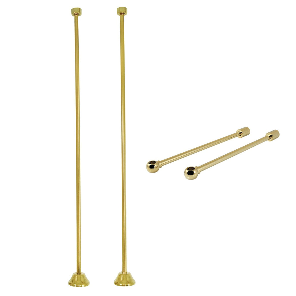 Vintage Straight Supply Line with Wall Bracket Combo