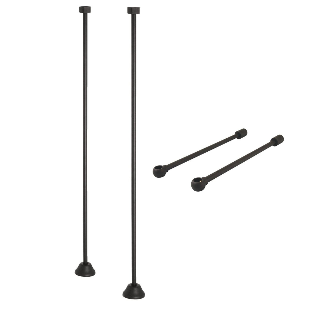 Vintage Straight Supply Line with Wall Bracket Combo