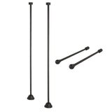 Vintage Straight Supply Line with Wall Bracket Combo
