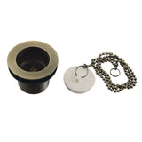 Made To Match 1-1/2-Inch Chain and Stopper Tub Drain with 1-1/2-Inch Body Thread