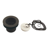 Made To Match 1-1/2-Inch Chain and Stopper Tub Drain with 1-1/2-Inch Body Thread