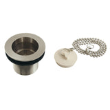 Made To Match 1-1/2-Inch Chain and Stopper Tub Drain with 1-1/2-Inch Body Thread