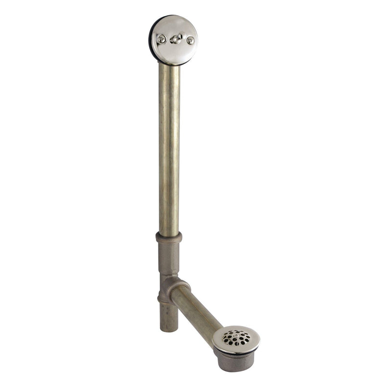 Made To Match 21-Inch Brass Trip Lever Tub Waste and Overflow with Grid Strainer