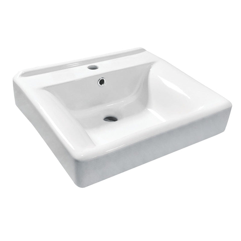 Concord 20-Inch Ceramic Console Sink Basin Only (1-Hole)