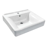 Concord 20-Inch Ceramic Console Sink Basin Only (1-Hole)