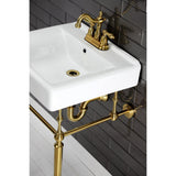 Concord 20-Inch Ceramic Console Sink (4-Inch, 3-Hole)