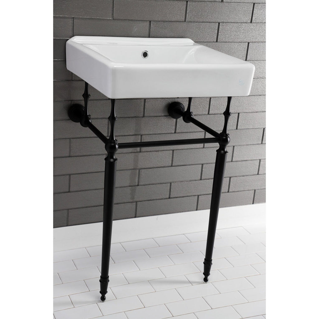 Concord 20-Inch Ceramic Console Sink Basin Only (8-Inch, 3-Hole)