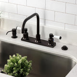 Paris Two-Handle 2-Hole 8" Centerset Kitchen Faucet