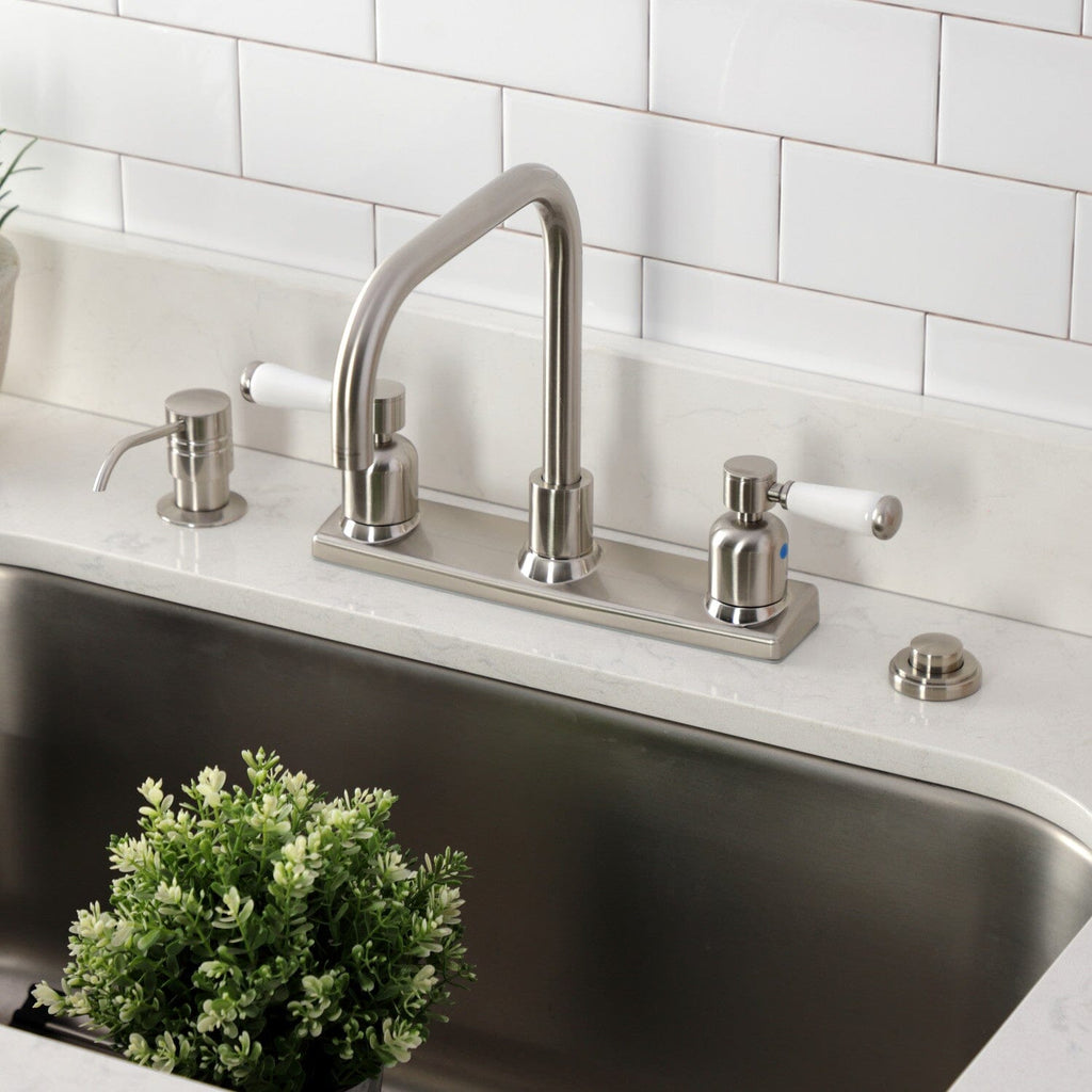 Paris Two-Handle 2-Hole 8" Centerset Kitchen Faucet