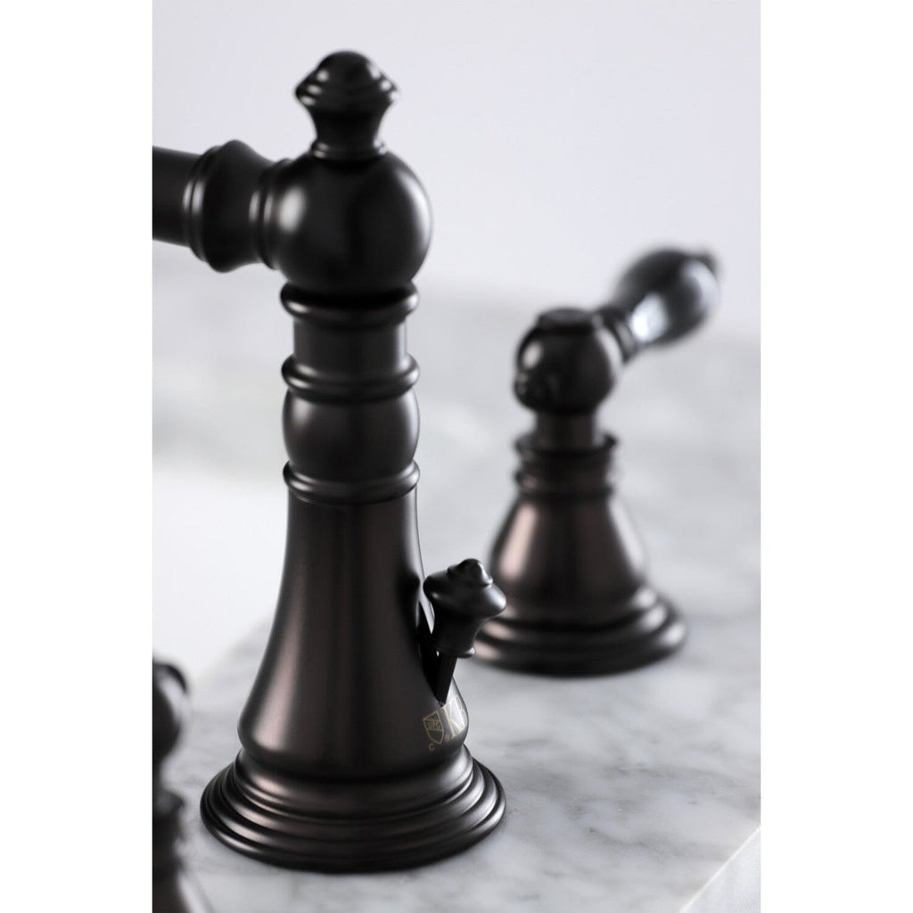 Duchess Two-Handle 3-Hole Deck Mount Widespread Bathroom Faucet with Retail Pop-Up Drain