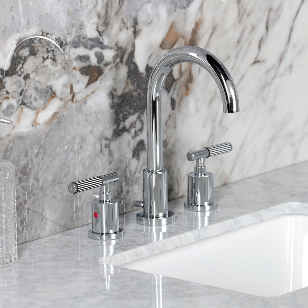 Verona Widespread Bathroom Faucet with Brass Pop-Up