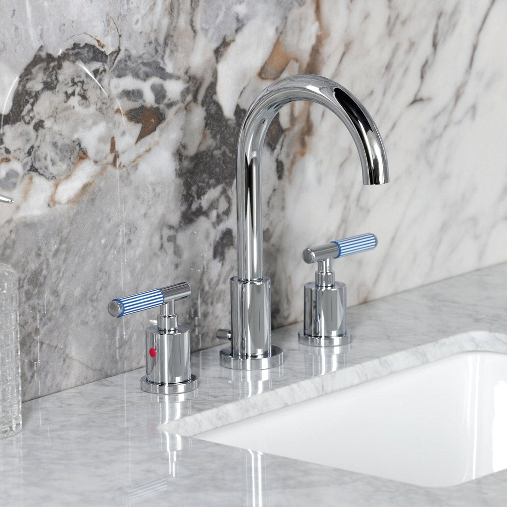 Verona Widespread Bathroom Faucet with Brass Pop-Up