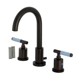 Verona Widespread Bathroom Faucet with Brass Pop-Up