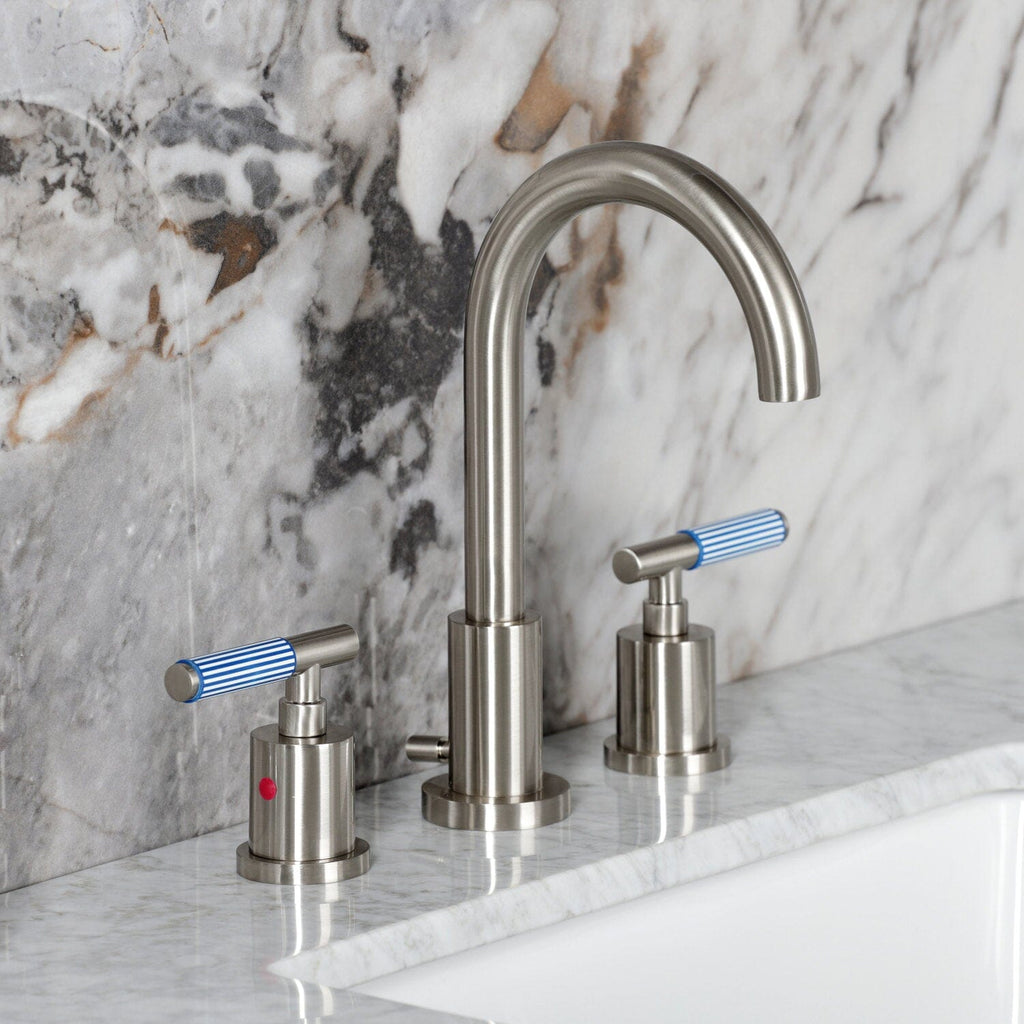 Verona Widespread Bathroom Faucet with Brass Pop-Up