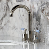 Verona Widespread Bathroom Faucet with Brass Pop-Up