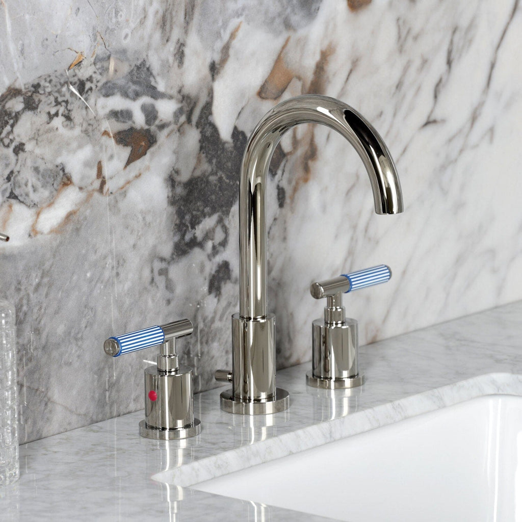 Verona Widespread Bathroom Faucet with Brass Pop-Up