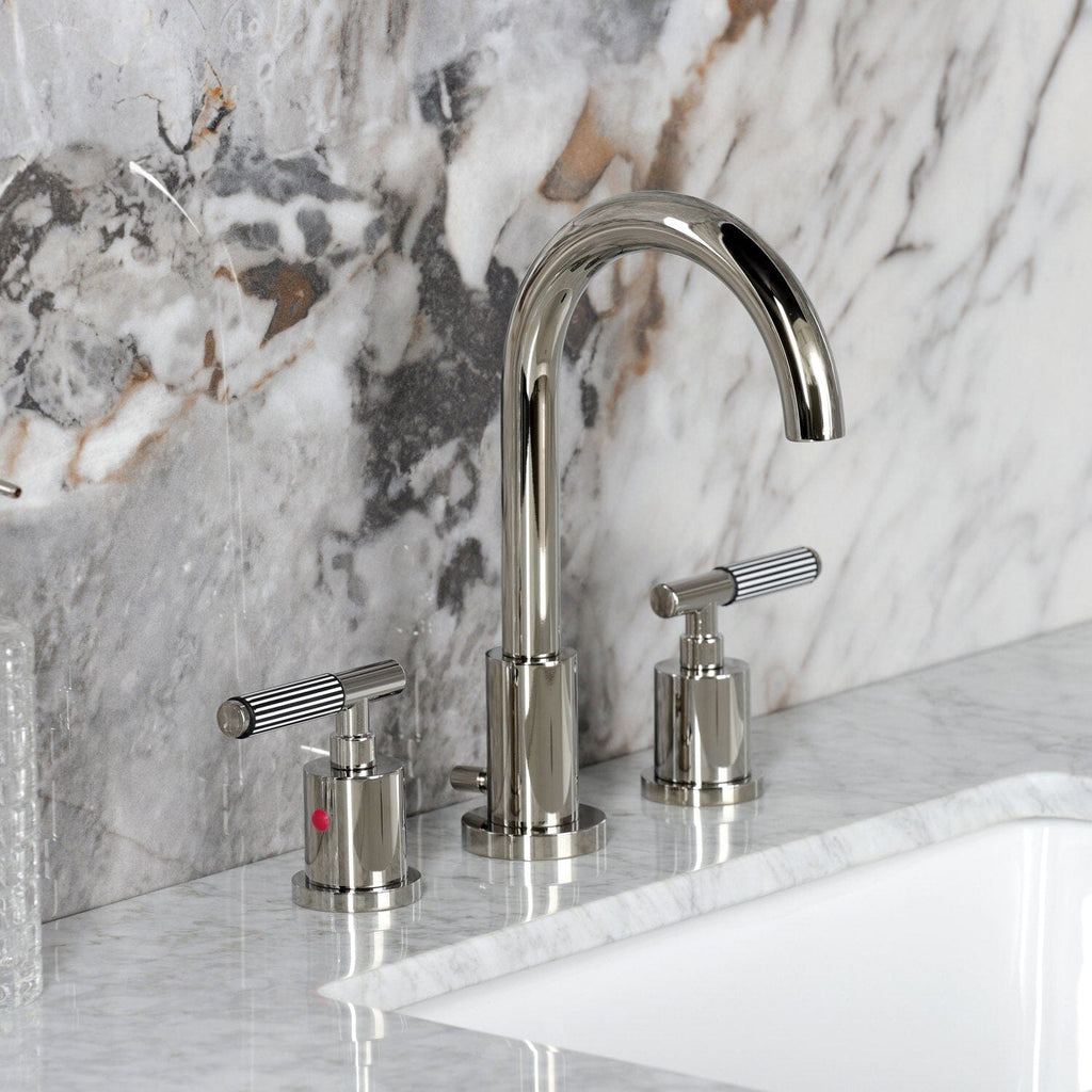 Verona Widespread Bathroom Faucet with Brass Pop-Up