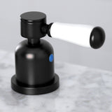 Paris Two-Handle 3-Hole Deck Mount Widespread Bathroom Faucet with Brass Pop-Up
